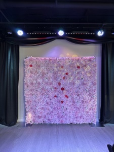 Pink Floral Wall